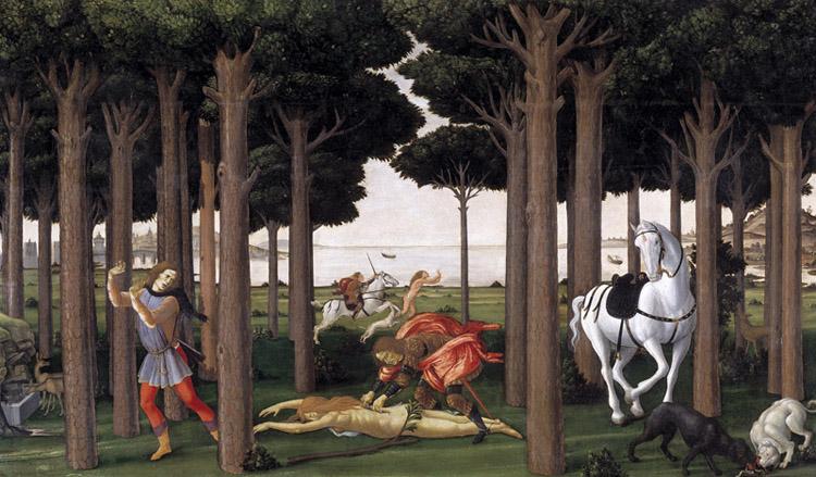 Sandro Botticelli Novella di Nastagio degli onesti (mk36) oil painting picture